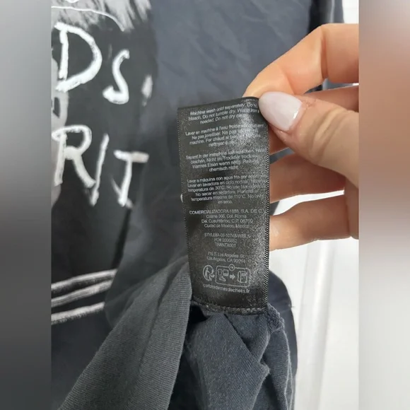 Anine Bing Kent Spirit Cotton T-Shirt in XS very oversized - Picture 6 of 7